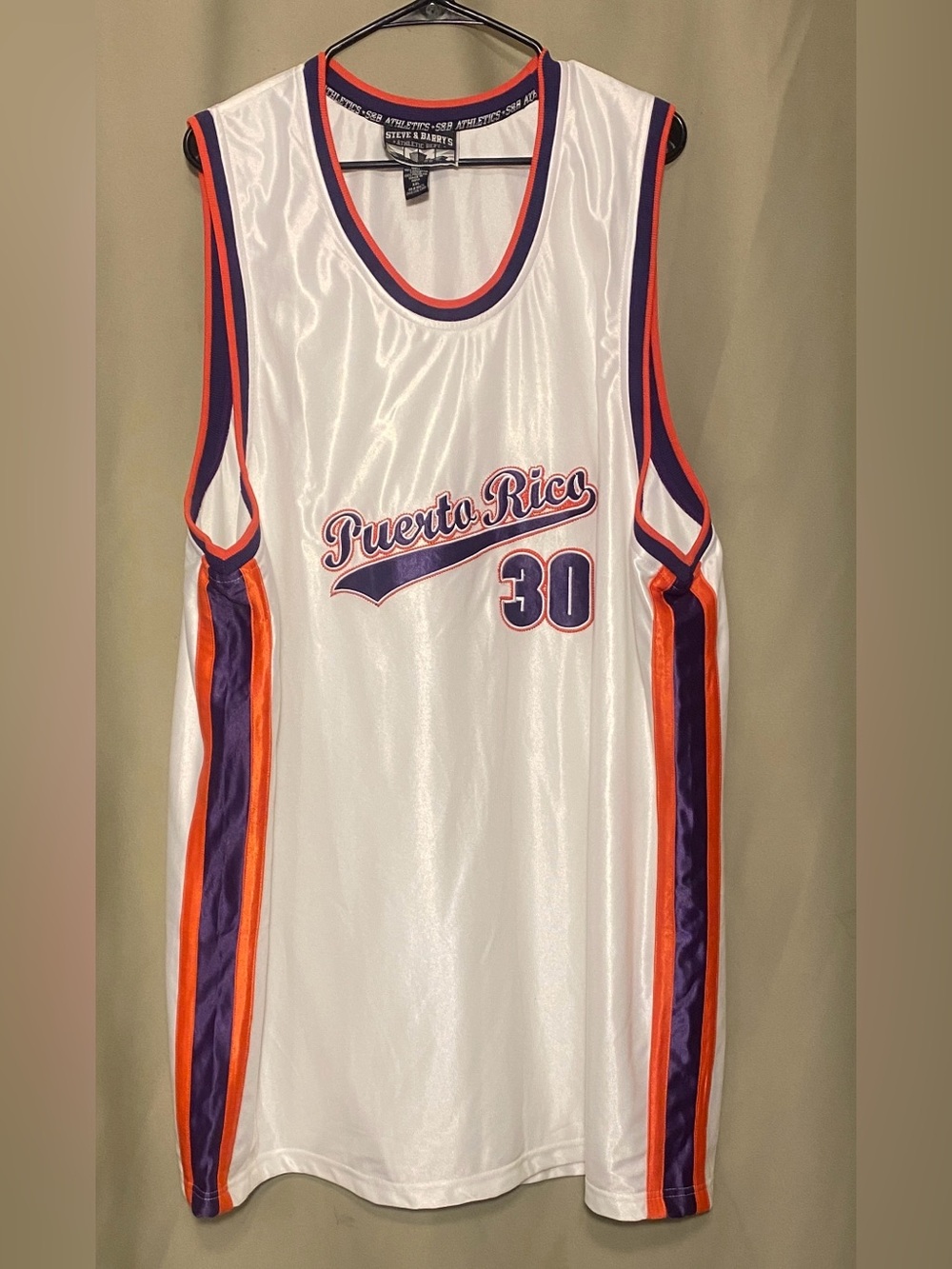 Puerto Rico #30 Basketball Jersey Steve & Barry's Sewn Big & Tall XXL